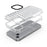 For iPhone 15 Case Stripe Design Anti-Slip Detachable TPU+PC Phone Cover - Transparent - 2