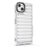 For iPhone 15 Case Stripe Design Anti-Slip Detachable TPU+PC Phone Cover - Transparent - 4