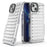 For iPhone 15 Case Stripe Design Anti-Slip Detachable TPU+PC Phone Cover - Transparent - 5