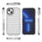 For iPhone 15 Case Stripe Design Anti-Slip Detachable TPU+PC Phone Cover - Transparent - 6