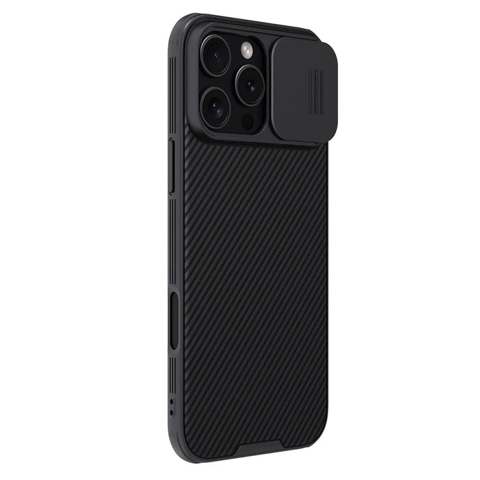 NILLKIN Camshield Pro Series for iPhone 16 Pro Case PC+TPU Slide Camera Lid Phone Cover - Black - 3
