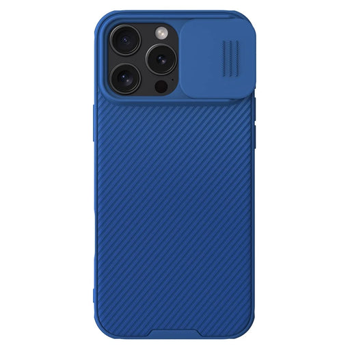 NILLKIN CamShield Pro for iPhone 16 Pro Max Case Compatible with MagSafe TPU+PC Phone Cover with Slider Camera - Blue - 1