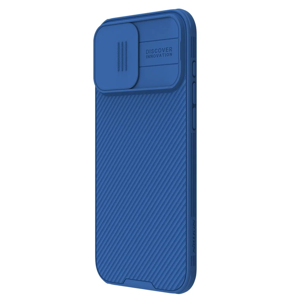 NILLKIN CamShield Pro for iPhone 16 Pro Max Case Compatible with MagSafe TPU+PC Phone Cover with Slider Camera - Blue - 2