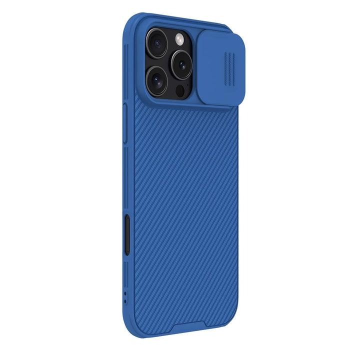 NILLKIN CamShield Pro for iPhone 16 Pro Max Case Compatible with MagSafe TPU+PC Phone Cover with Slider Camera - Blue - 3