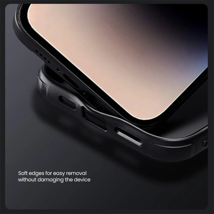 NILLKIN CamShield Pro for iPhone 16 Pro Max Case Compatible with MagSafe TPU+PC Phone Cover with Slider Camera - Blue - 7