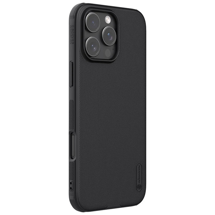 NILLKIN Super Frosted Shield Pro For iPhone 16 Pro Max Case Matte PC+TPU Phone Cover - Black - 3
