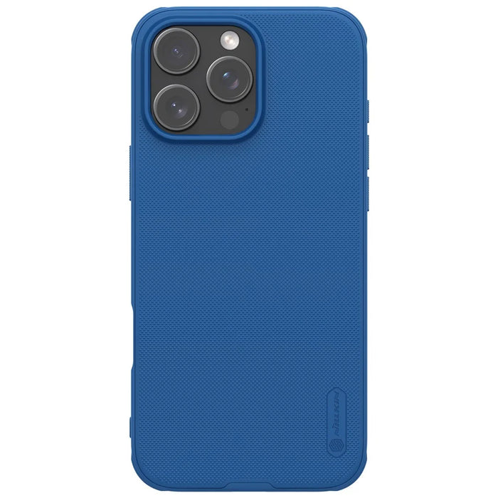 NILLKIN Super Frosted Shield Pro For iPhone 16 Pro Case Matte PC+TPU Phone Cover - Blue - 1