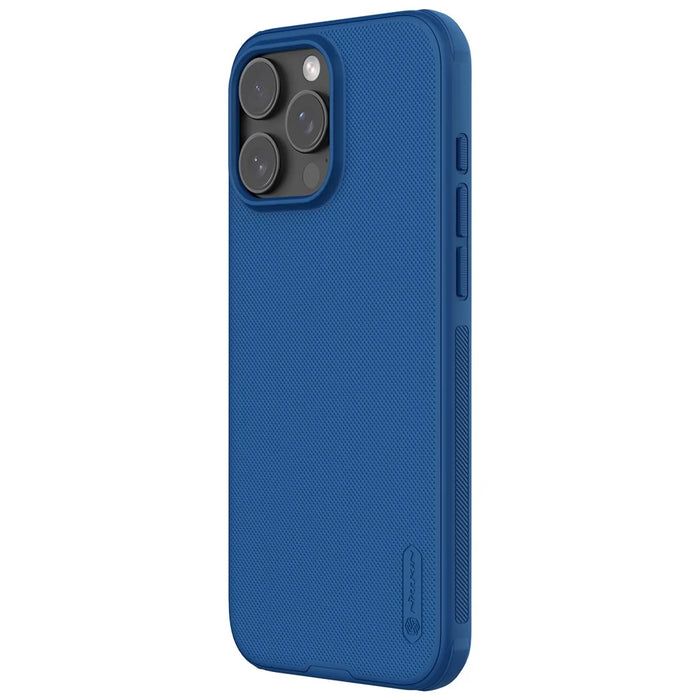 NILLKIN Super Frosted Shield Pro For iPhone 16 Pro Case Matte PC+TPU Phone Cover - Blue - 2