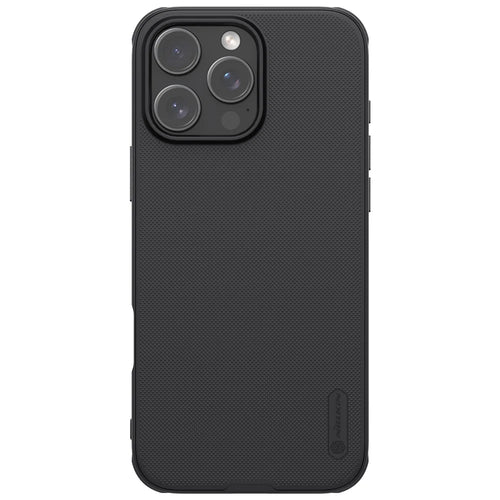 NILLKIN Frosted Shield Pro for iPhone 16 Pro Max Case Compatible with MagSafe PC+TPU Phone Cover - Black - 1