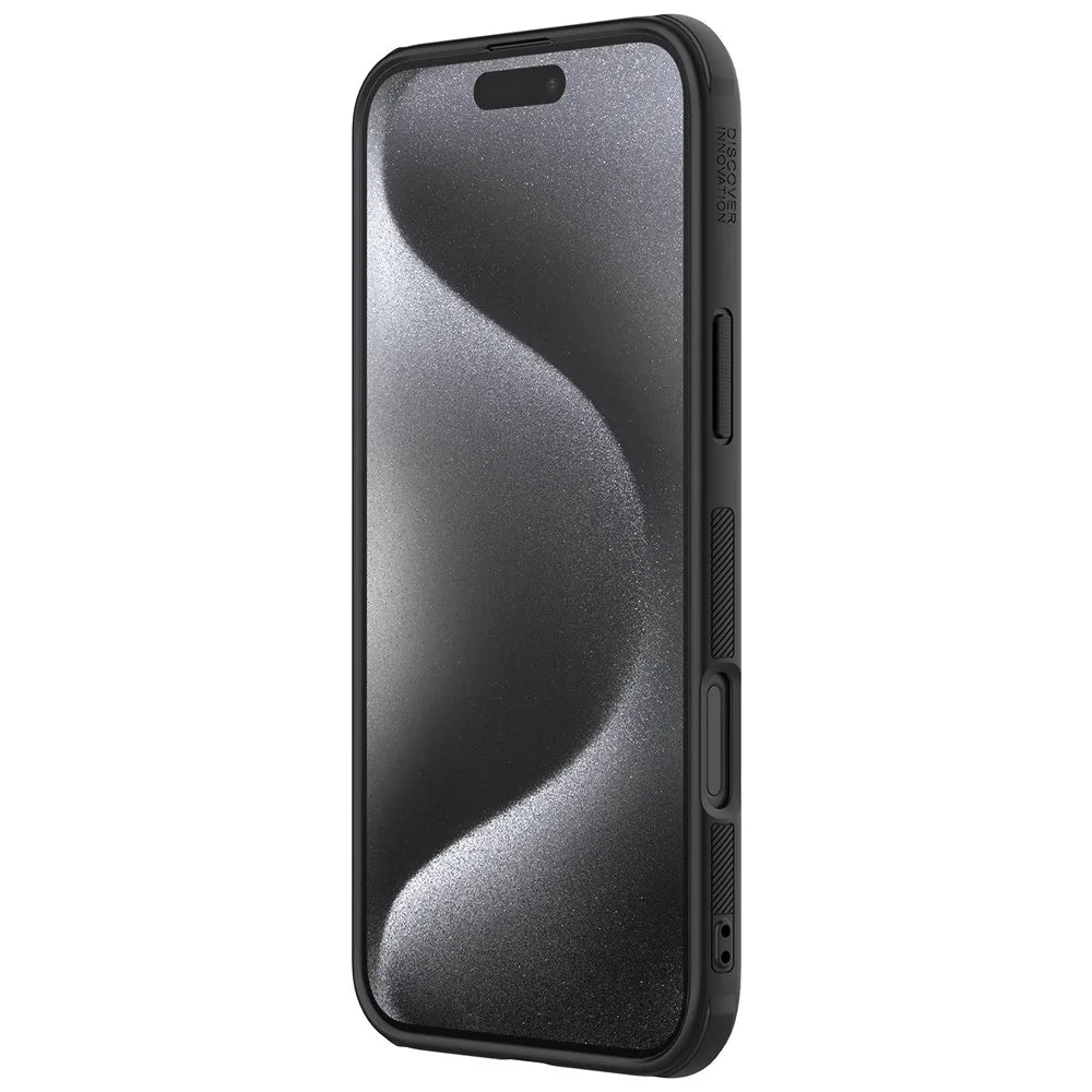 NILLKIN Frosted Shield Pro for iPhone 16 Pro Max Case Compatible with MagSafe PC+TPU Phone Cover - Black - 5