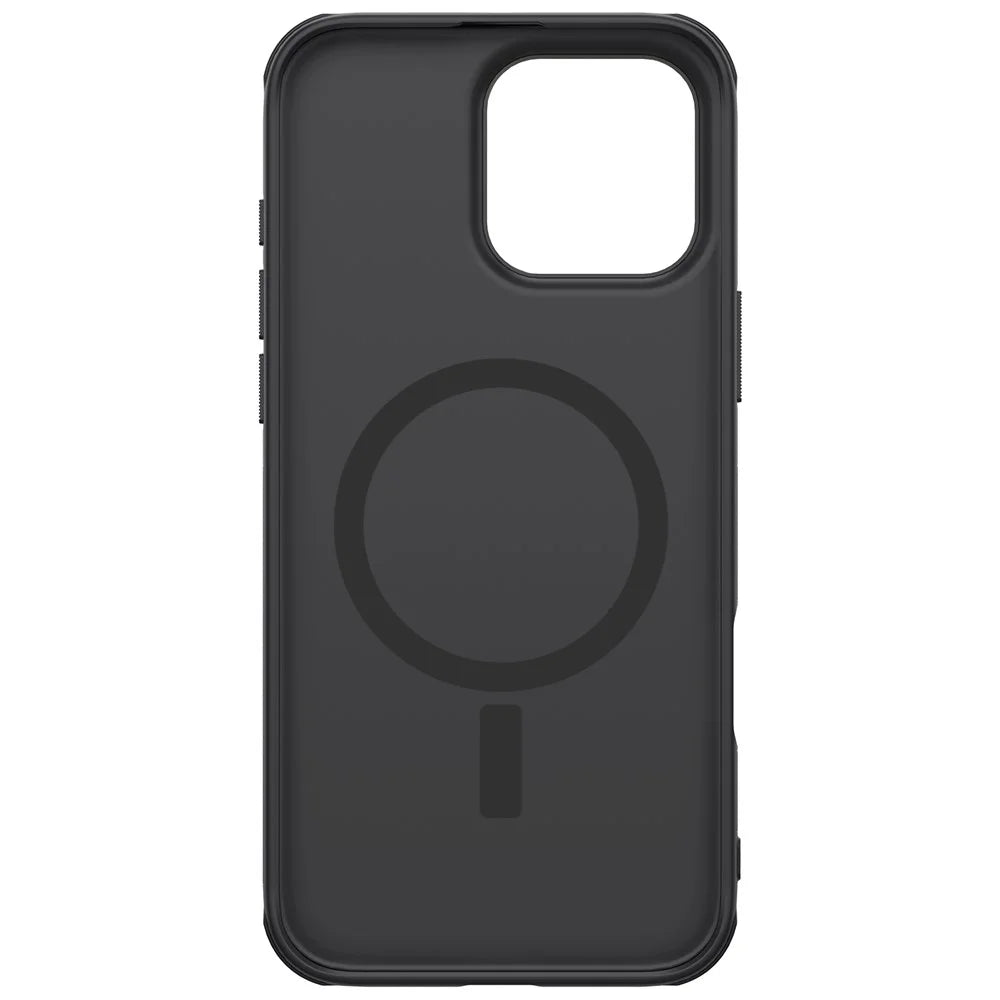 NILLKIN Frosted Shield Pro for iPhone 16 Pro Max Case Compatible with MagSafe PC+TPU Phone Cover - Black - 6