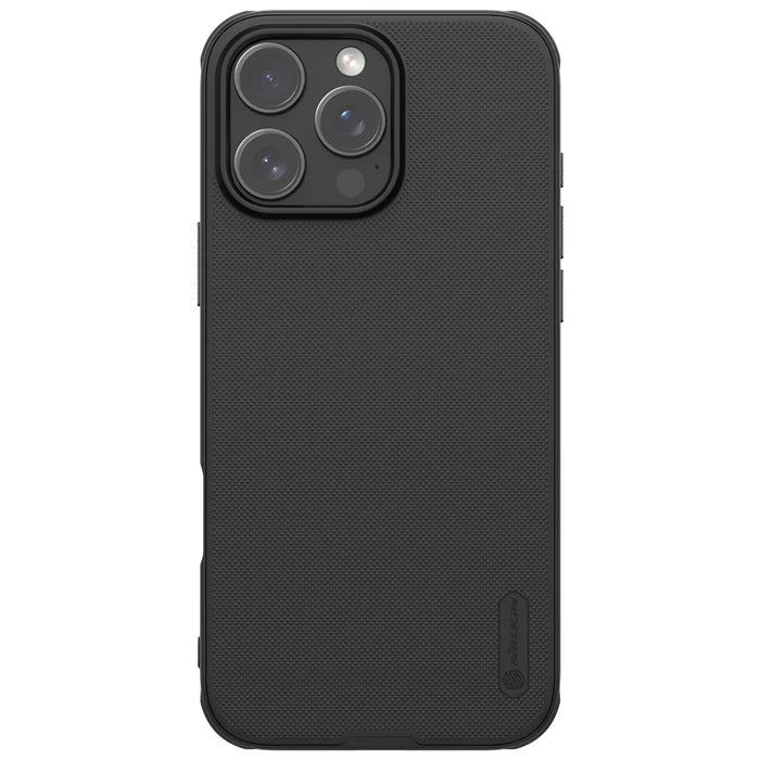 NILLKIN Frosted Shield Pro for iPhone 16 Pro Case Compatible with MagSafe PC+TPU Phone Cover - Black - 1