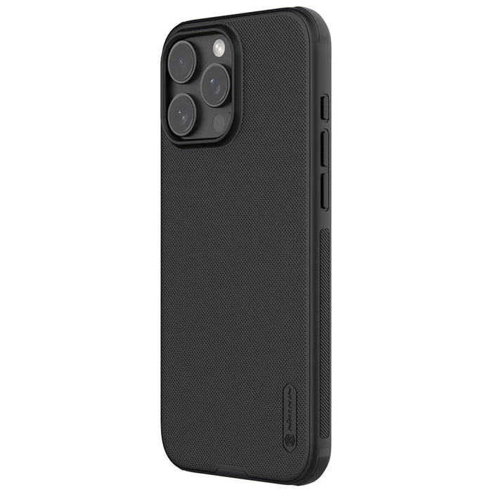 NILLKIN Frosted Shield Pro for iPhone 16 Pro Case Compatible with MagSafe PC+TPU Phone Cover - Black - 2