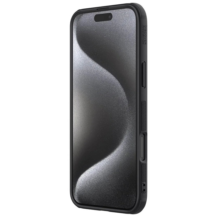 NILLKIN Frosted Shield Pro for iPhone 16 Pro Case Compatible with MagSafe PC+TPU Phone Cover - Black - 5