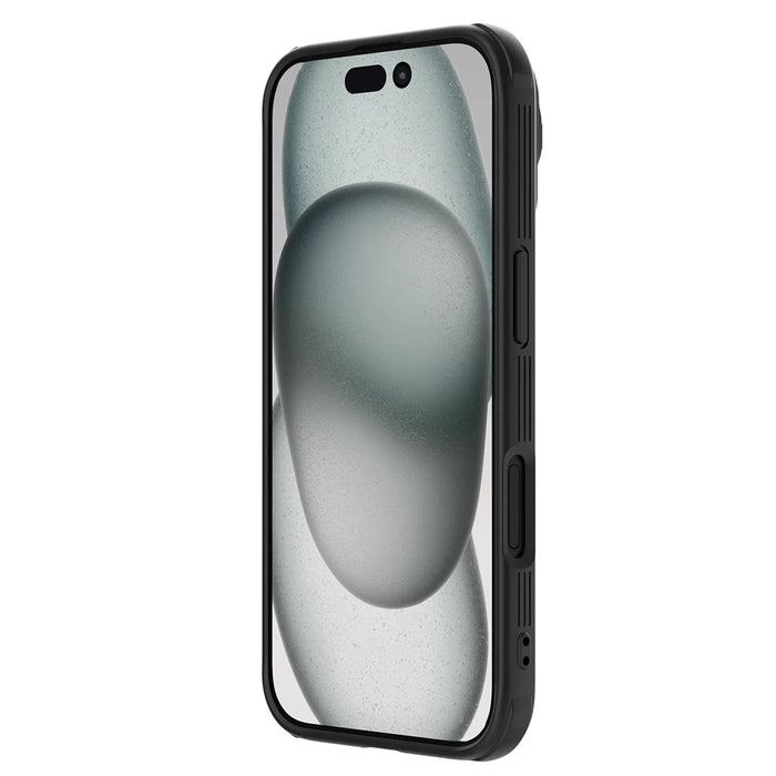 NILLKIN Camshield Prop Magnetic Series for iPhone 16 Pro Case Compatible with MagSafe PC+TPU Phone Cover with Camera Cover - Black - 5