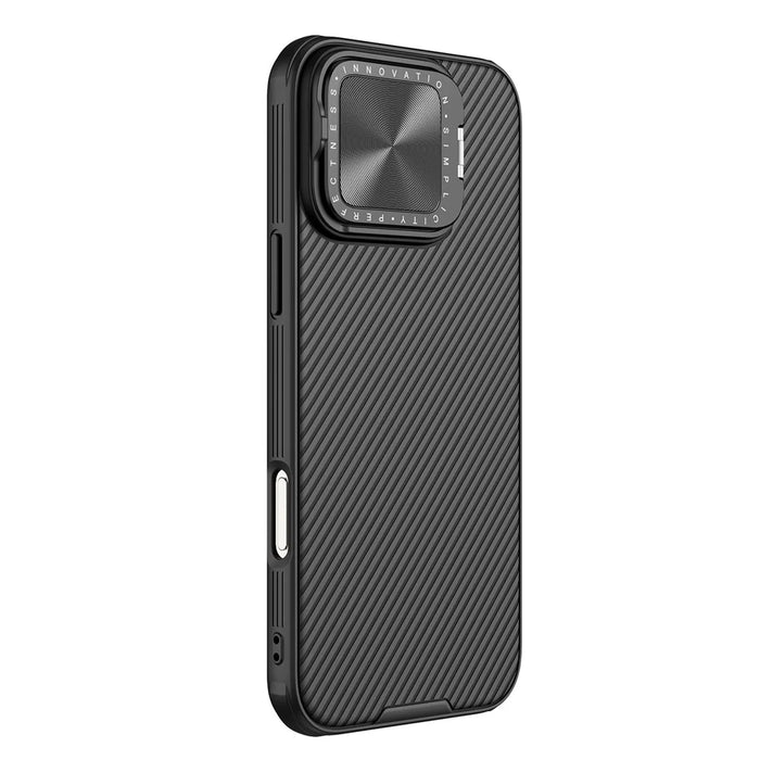 NILLKIN Camshield Prop Magnetic Series for iPhone 16 Pro Max Case Compatible with MagSafe PC+TPU Phone Cover with Camera Cover - Black - Black - 4