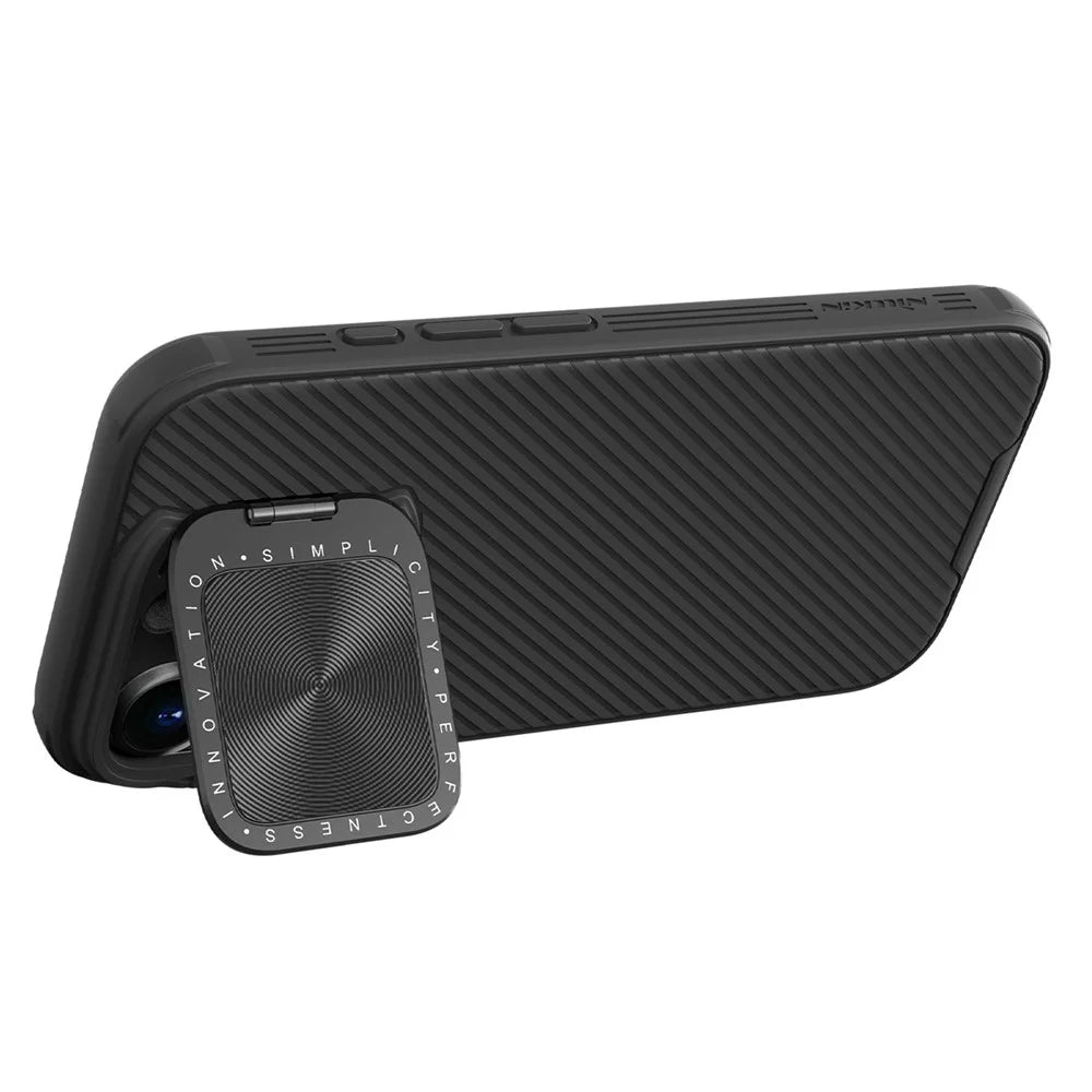 NILLKIN Camshield Prop Series for iPhone 16 Pro Case Slide Camera Protection PC + TPU Phone Cover - Black - 2