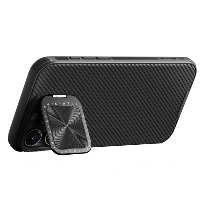 NILLKIN Camshield Prop Series for iPhone 16 Pro Max Case Slide Camera Protection PC + TPU Phone Cover - Black - 2