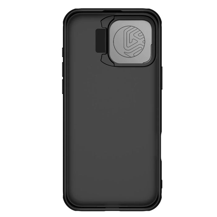 NILLKIN Camshield Prop Series for iPhone 16 Pro Max Case Slide Camera Protection PC + TPU Phone Cover - Black - 6