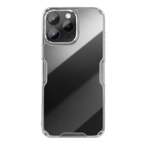 NILLKIN Nature Pro Series for iPhone 16 Pro Max Clear Case PC+TPU Phone Back Cover - Transparent - 1