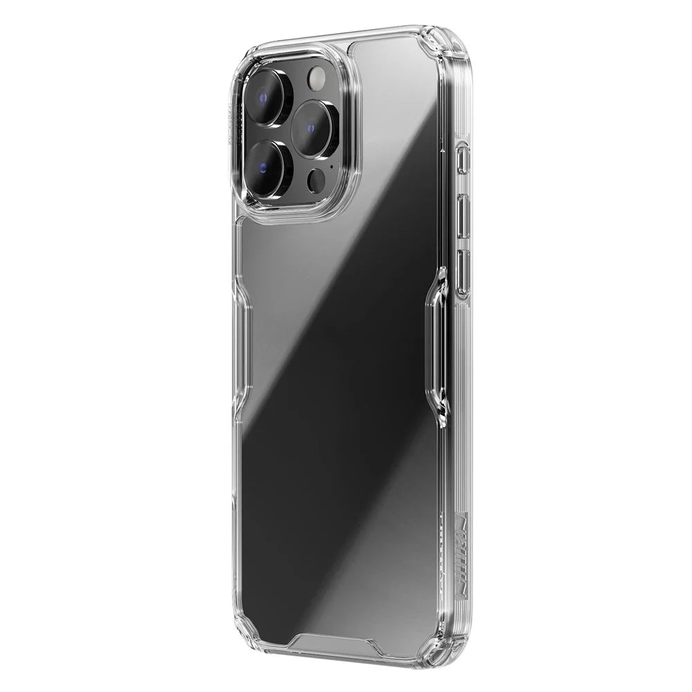NILLKIN Nature Pro Series for iPhone 16 Pro Max Clear Case PC+TPU Phone Back Cover - Transparent - 2