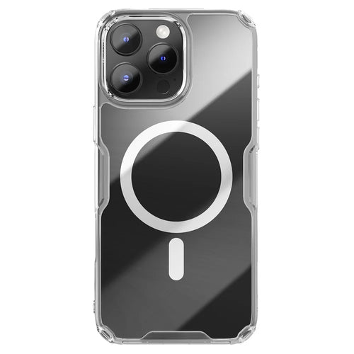 NILLKIN Pro Series for iPhone 16 Pro Max Case Compatible with MagSafe TPU+PC Ultra Clear Phone Case - Transparent - 1