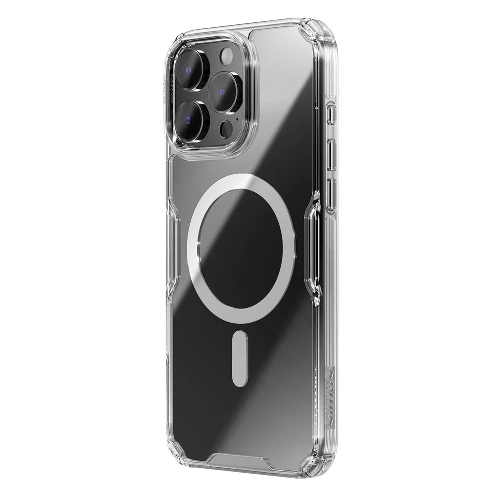 NILLKIN Pro Series for iPhone 16 Pro Max Case Compatible with MagSafe TPU+PC Ultra Clear Phone Case - Transparent - 2