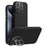 NILLKIN Lenswing Prop For iPhone 16 Pro Max Case Compatible with MagSafe Camera Lens Frame Kickstand Soft Silicone Phone Cover - Black - 1