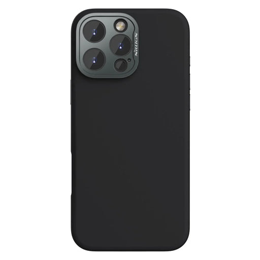 NILLKIN Lenswing Prop For iPhone 16 Pro Max Case Compatible with MagSafe Camera Lens Frame Kickstand Soft Silicone Phone Cover - Black - 2