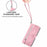 For Samsung Galaxy S24 FE Zipper Wallet Case with Strap Flower Imprint PU Leather Phone Cover - Pink - 6