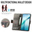 For Samsung Galaxy S24 FE Phone Cases CASENEO PU Leather Cover Stand with RFID Blocking Wallet - Grey - 4