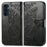 For Samsung Galaxy S24 FE Case PU Leather Wallet Phone Cover Butterfly Pattern - Black - 1