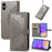For Samsung Galaxy A06 4G Case Mandala Embossed Design Leather Wallet Phone Cover - Grey - 4