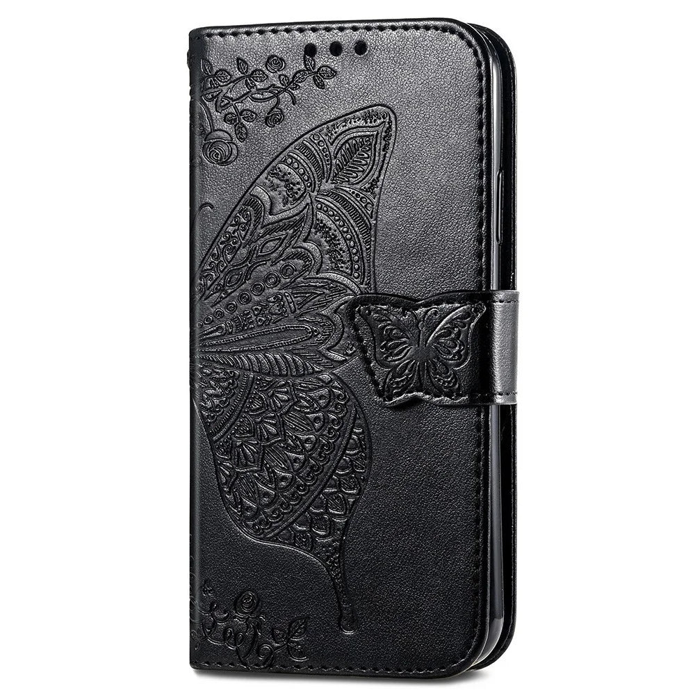 For OnePlus Nord 4 Case PU Leather Wallet Phone Cover Butterfly Pattern - Black - 5