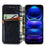 For HMD Pulse Pro PU Leather Case Rhombus Imprint Wallet Stand Phone Cover - Black - 2