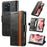 For HMD Pulse Pro Phone Cases CASENEO PU Leather Cover Stand with RFID Blocking Wallet - Black - 1