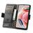 For HMD Pulse Pro Phone Cases CASENEO PU Leather Cover Stand with RFID Blocking Wallet - Black - 2