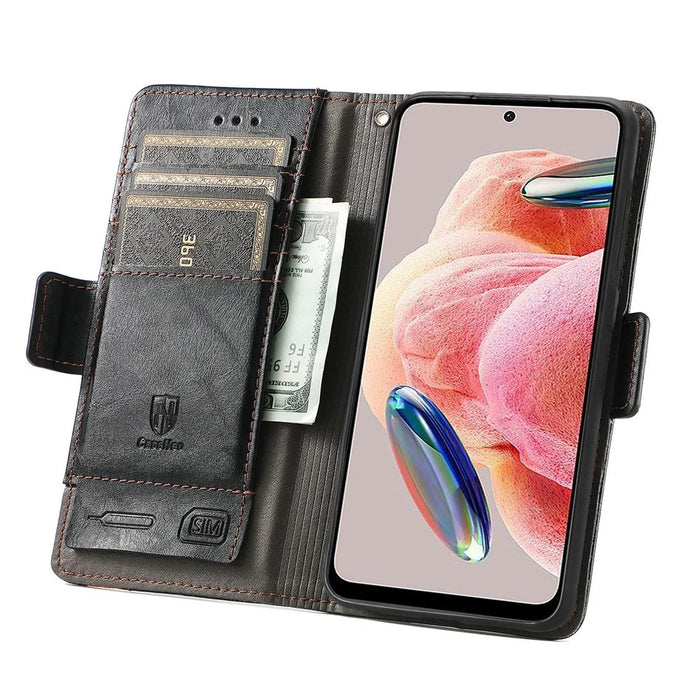 For HMD Pulse Pro Phone Cases CASENEO PU Leather Cover Stand with RFID Blocking Wallet - Black - 2