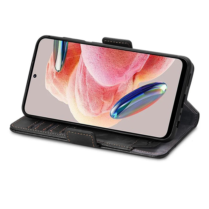 For HMD Pulse Pro Phone Cases CASENEO PU Leather Cover Stand with RFID Blocking Wallet - Black - 3