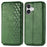 For iPhone 16 Plus PU Leather Case Rhombus Imprint Wallet Stand Phone Cover - Green - 1