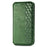For iPhone 16 Plus PU Leather Case Rhombus Imprint Wallet Stand Phone Cover - Green - 5