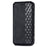 For iPhone 16 PU Leather Case Rhombus Imprint Wallet Stand Phone Cover - Black - 5