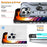 For iPhone 14 Pro Max Armor Case Hard PC Soft TPU Impact-Resistant Protective Cover with Ring Kickstand - Grey - 5