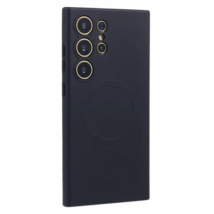 For Samsung Galaxy S23 Ultra Case Shockproof TPU Phone Cover Magnetic Case - Black - 1