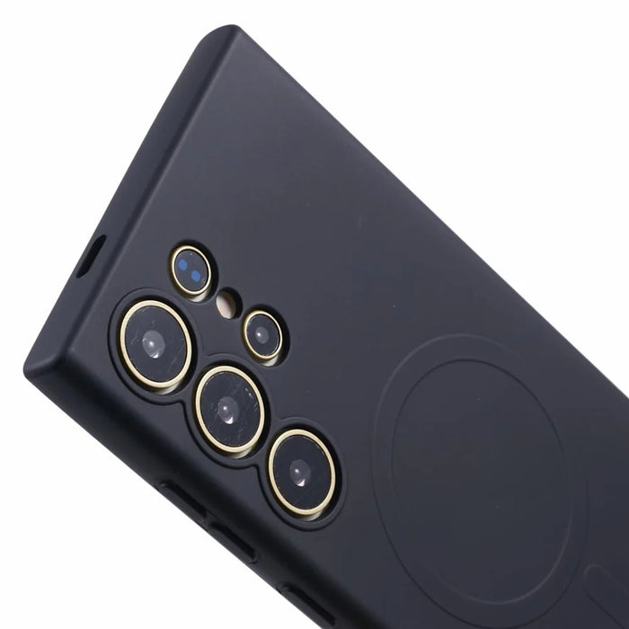 For Samsung Galaxy S23 Ultra Case Shockproof TPU Phone Cover Magnetic Case - Black - 7