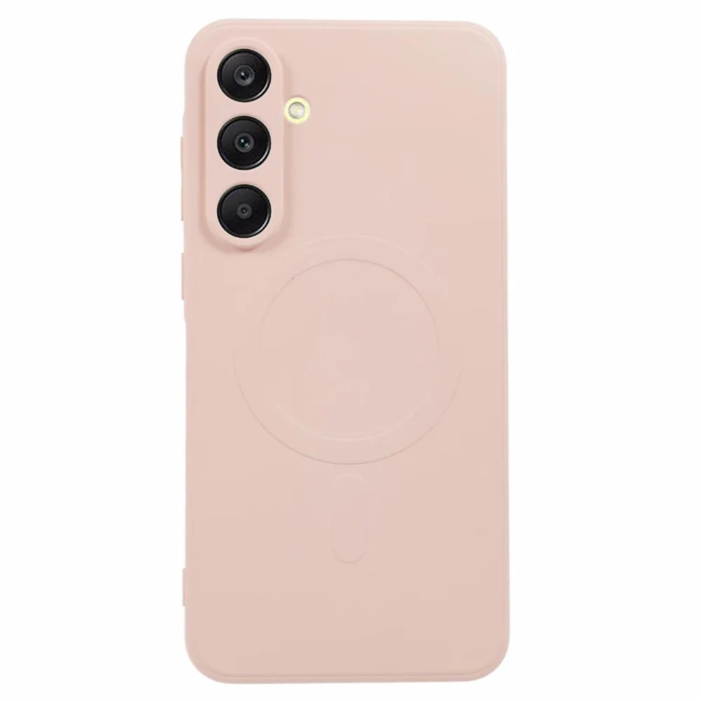 For Samsung Galaxy A15 4G / 5G Case Shockproof TPU Phone Cover Magnetic Case - Pink - 1