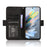 For ZTE Blade A75 4G Leather Case Phone Wallet Cover with Multiple Card Slots - Black - 3