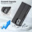 LC.IMEEKE L2 Series for iPhone 16 Pro Max Case PU Leather Wallet Detachable Magnetic Phone Cover - Black - 6