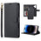 LC.IMEEKE L2 Series for iPhone 16 Plus Case PU Leather Wallet Detachable Magnetic Phone Cover - Black - 1