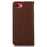 KHAZNEH For iPhone 17e / 16e Case Genuine Cow Leather Wallet Phone Cover Nappa Texture - Brown - 7